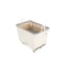 Steele Canvas Basket 6 BU Permanent Truck Natural Canvas w/Grey Vinyl - 5in Casters 926CNATVGRYW5 - alternate 5